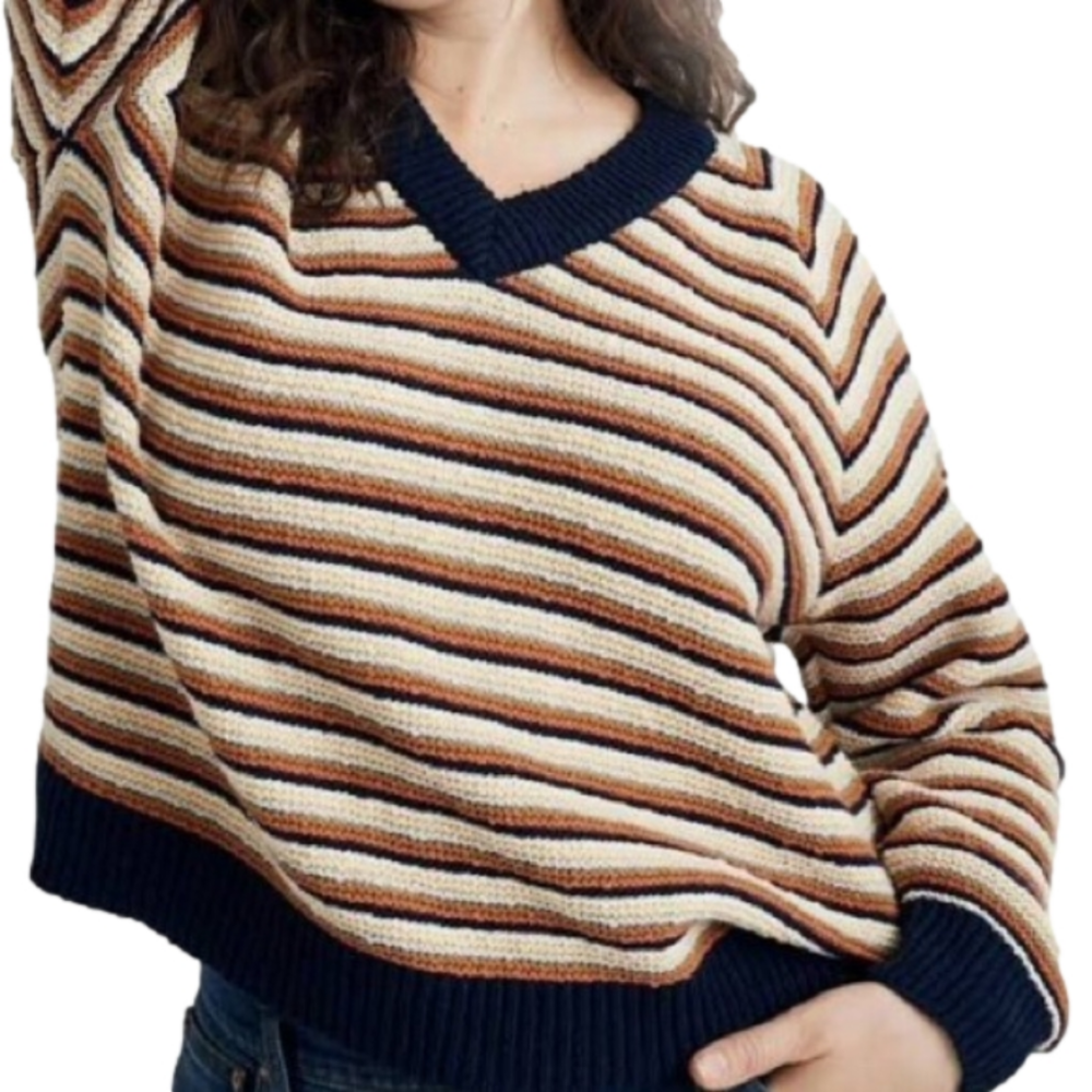 Madewell Arden V-neck Pullover Sweater